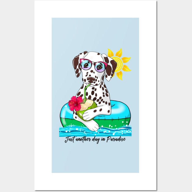 Dalmatian Just Another Day in Paradise liver spots Wall Art by FLCupcake